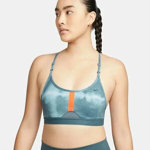 Nike Indy Women's Light-Support Padded All-Over Print Sports Bra Size Small